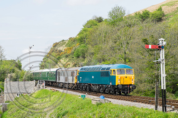 56006 + 73107 Corfe Castle 08052015