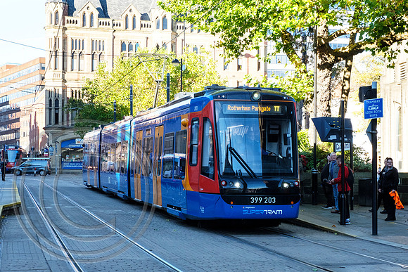 399203 2A26 Cathedral Tram Train Launch 25102018 - DSCF7096