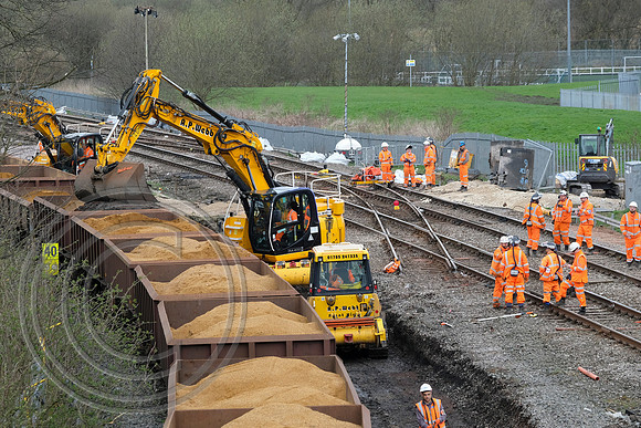 Track remodelling Ashton Moss North Junction 16042018 - DSCF3140