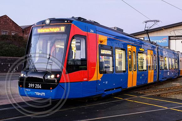 399204 Nunnery Supertram depot Tram Train Launch 25102018 - DSCF6984