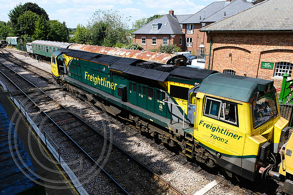 70002+66593 2A23 Alresford 11072025 - DSCF3788