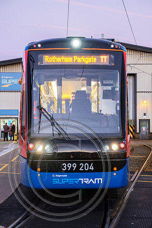 399204 Nunnery Supertram depot Tram Train Launch 25102018 - DSCF6988