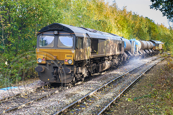 66849 + 66848 3S14 Brighouse 26102022 - DSCF5558